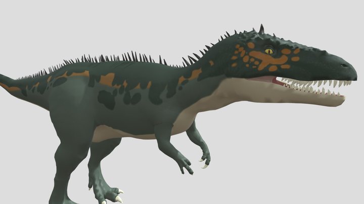 mattel carcharodontosaurus (animated) – Free 3D Model STL