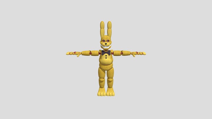 into-the-pit-springbonnie-model-obj-file 3D Model