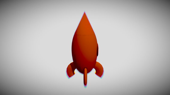 Red Rocket 3D Model
