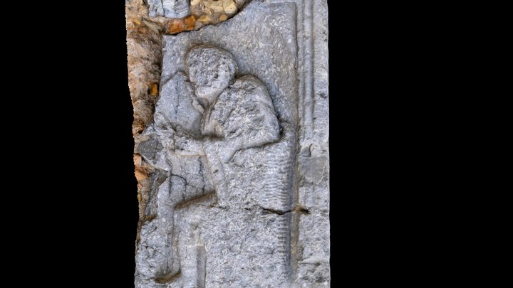 Roman funerary altar 3D Model