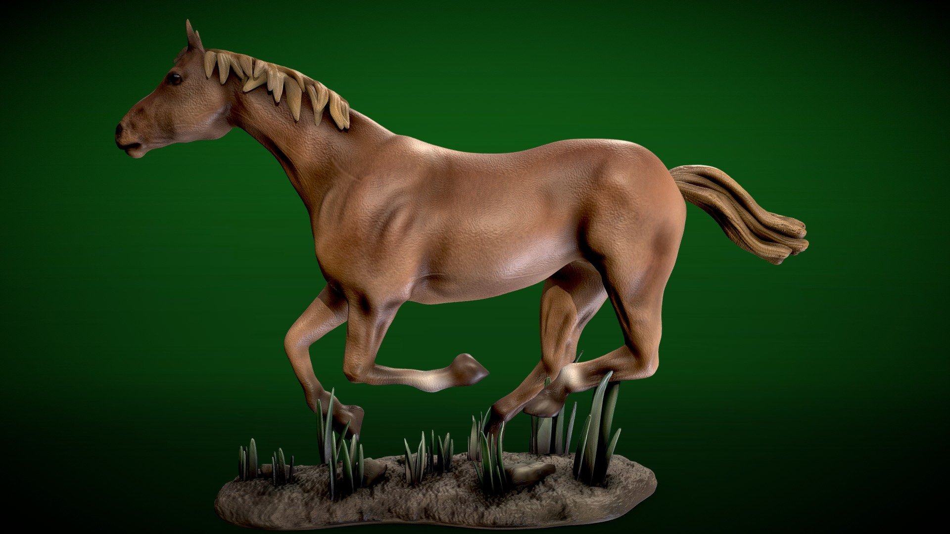 Galloping Horse - free download - 3d-printable