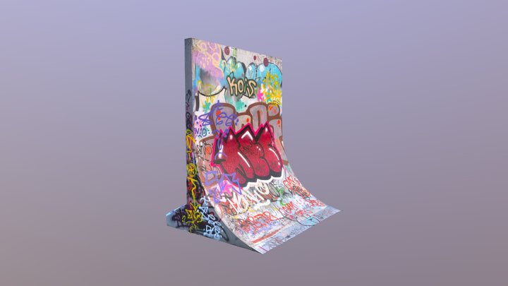 Skatepark Wallride 3D Model
