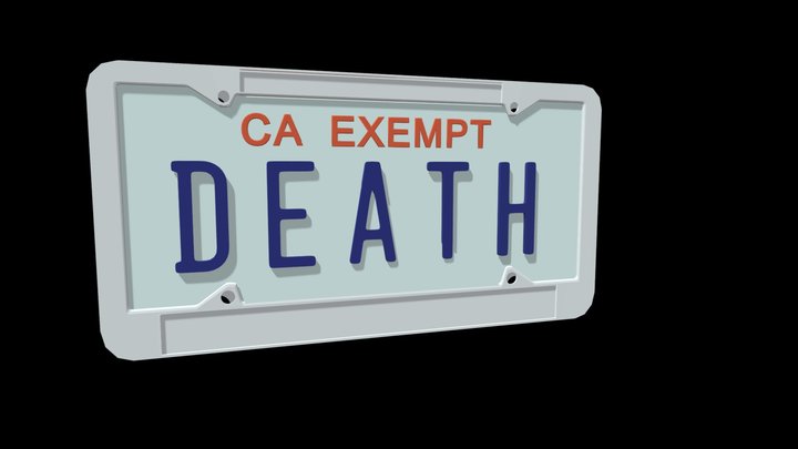 Death Grips - Government Plates 3D Model 3D Model