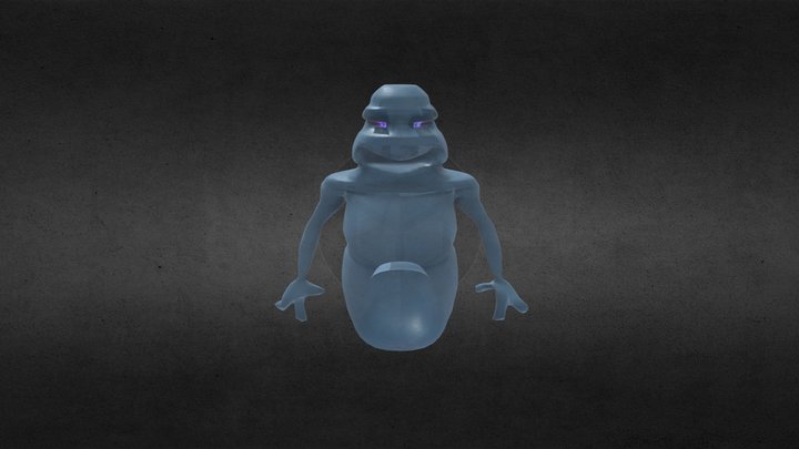 Blue Ghost 3D Model