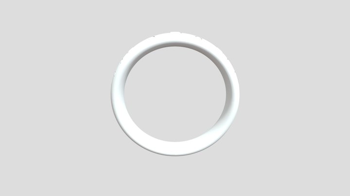 Wedding Band With Inlayed Stone With Gems – Modelo 3D gratuito STL