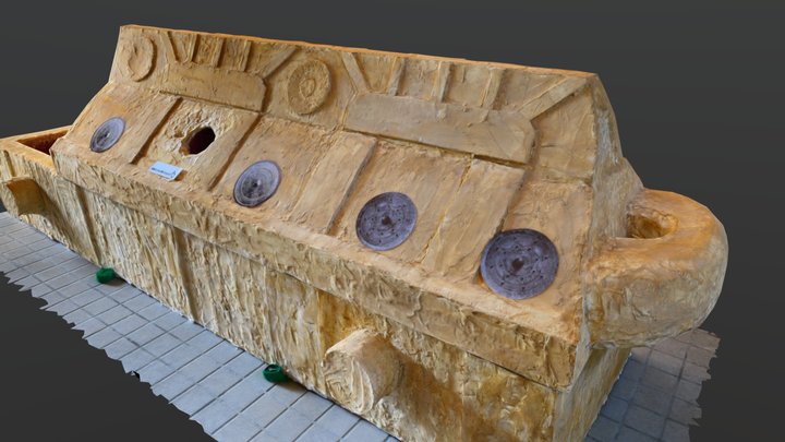 備前市][軽量版]鶴山丸山古墳_石棺模型 - 3D model by 備前の