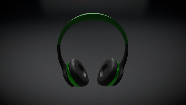 Headphones Visual 3D Model