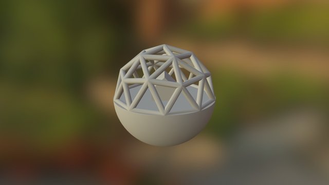 60mm domed habitat 3D Model
