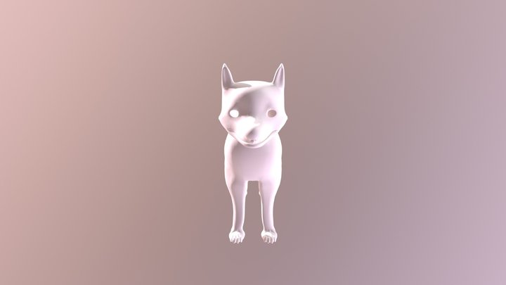 Husky Puppy 3D Model