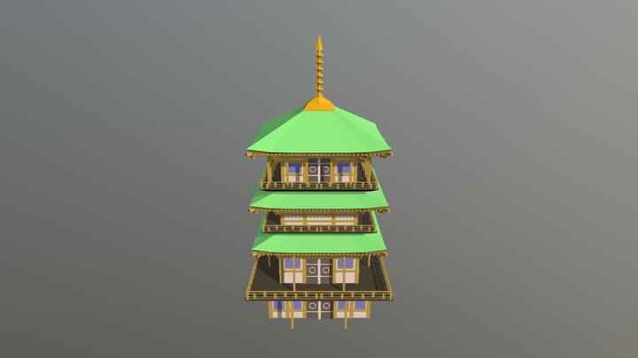 Temple 3D Model