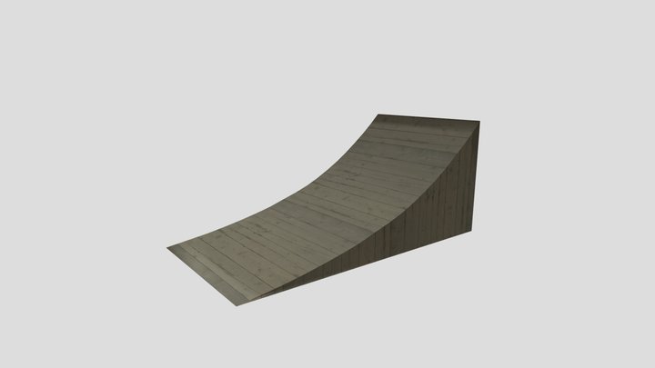 Small Ramp LowPoly 3D Model