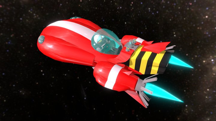 Stich`s Spaceship 3D Model