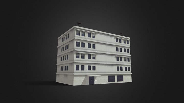 ConcreteBuilding_003 3D Model