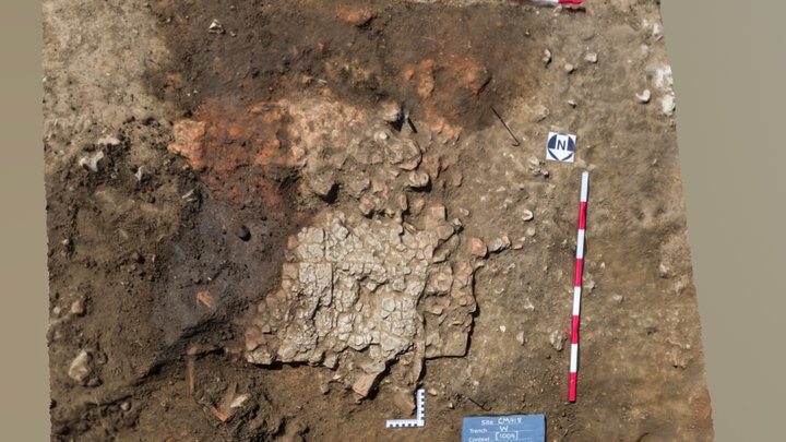 CM418 Romano-British floor, Trench W 3D Model