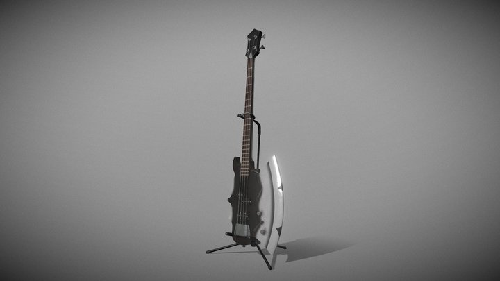 Gene Simmons's Bass 3D Model