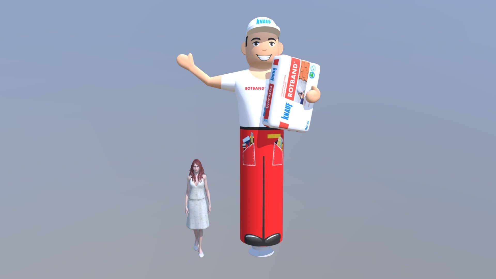 Надувная фигура Knauf, высота 4м. - 3D model by naduvfigur [dfce955 ...