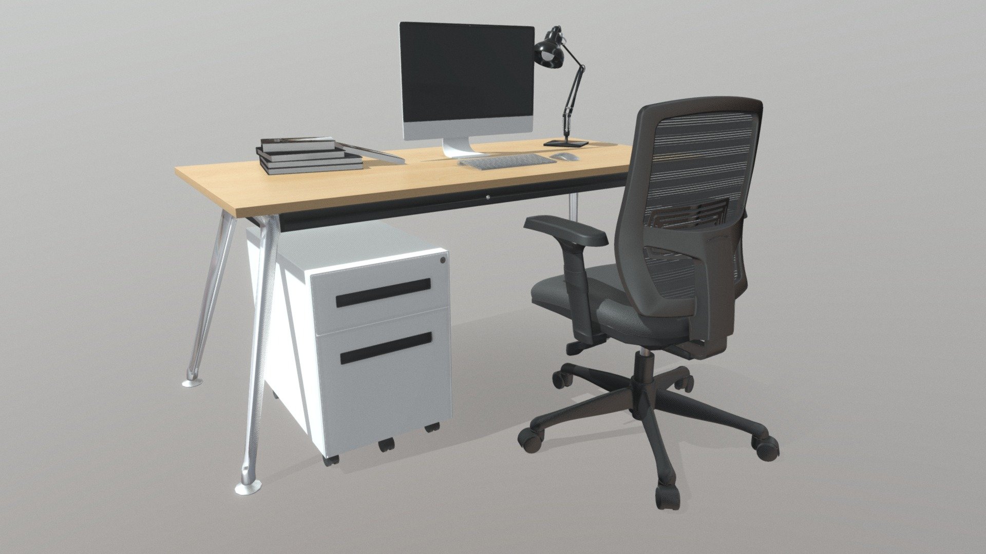 SanFran Executive Desk Chrome Legs