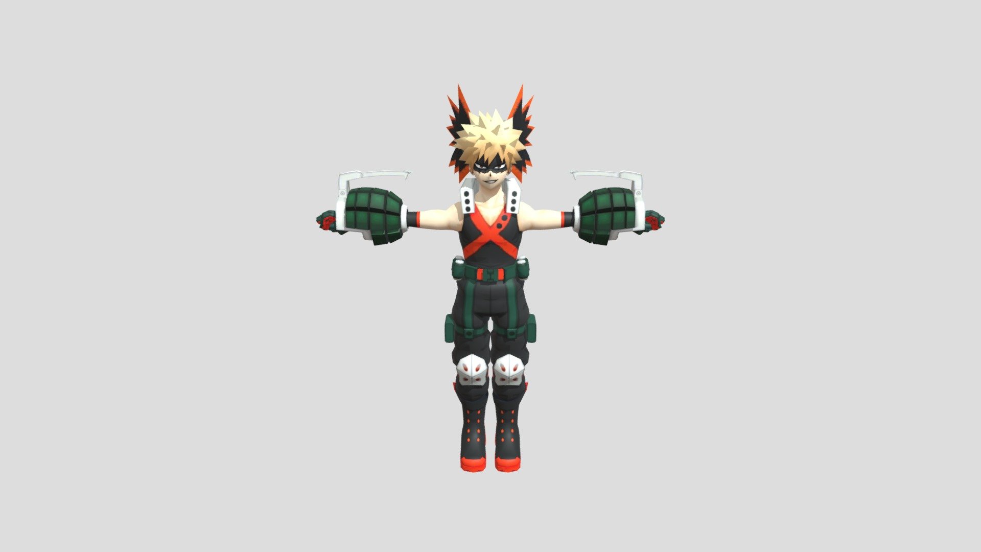 Katsuki Bakugo (Gym Uniform) - Download Free 3D model by Tigerar1 ...