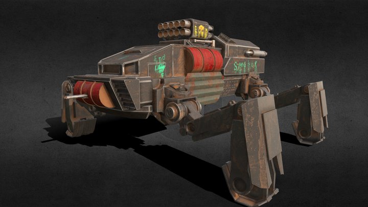 Military Walker 3D Model