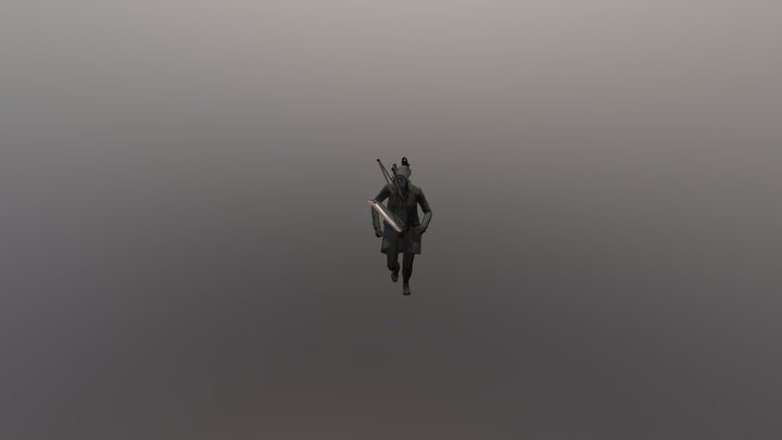 Camerawoman Rigged 3D Model