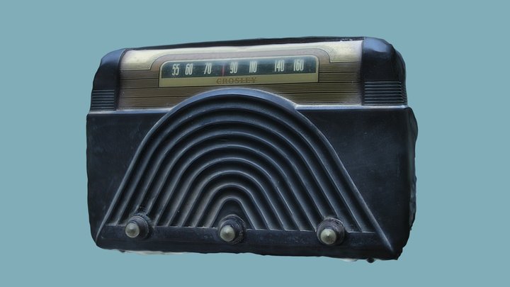 (3D Scan) Old Radio