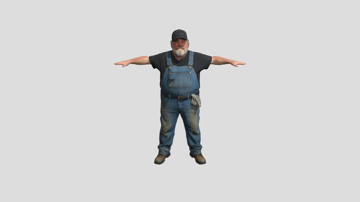 Outstretched Workman 3D Model