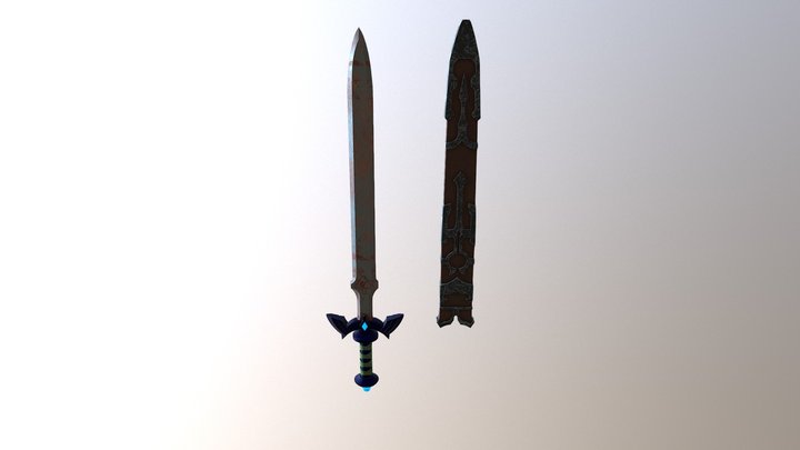 TLoZ: Twilight Princess' Master Sword 3D Model