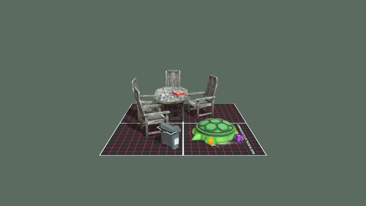DAE 5 Finished Props - Grandma's house 3D Model