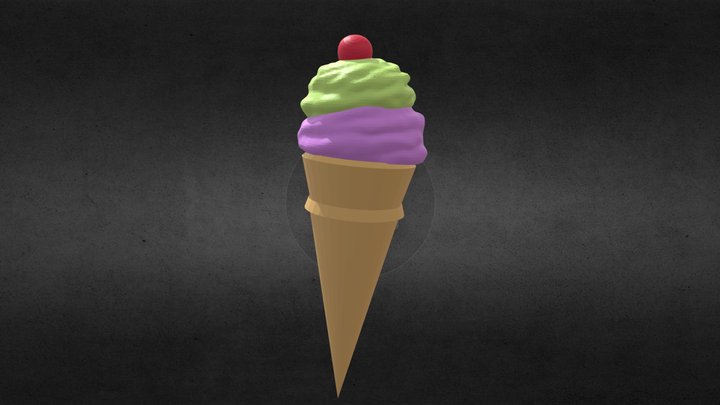 Ice Cream Cone 3D Model
