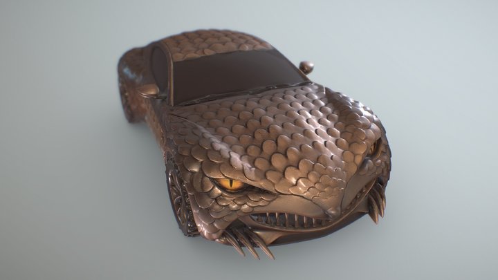 Dragonscale Car 3D Model