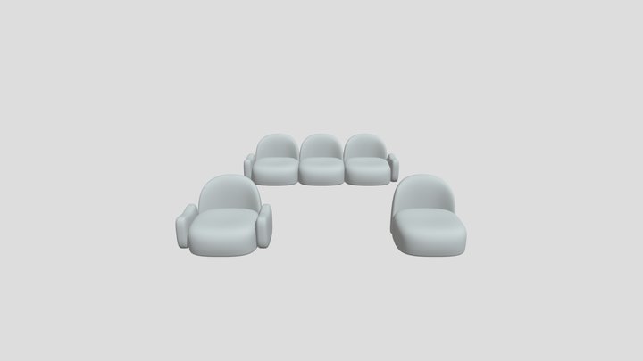 CharlieP - New Sofa v4 3D Model