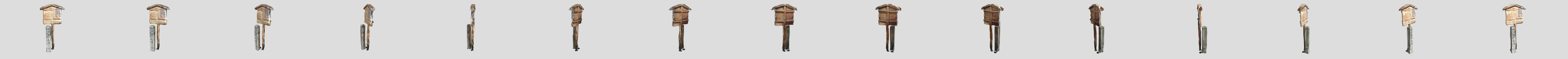 Monument for Ryoma Sakamoto and Shintaro Nakaoka 3D Model