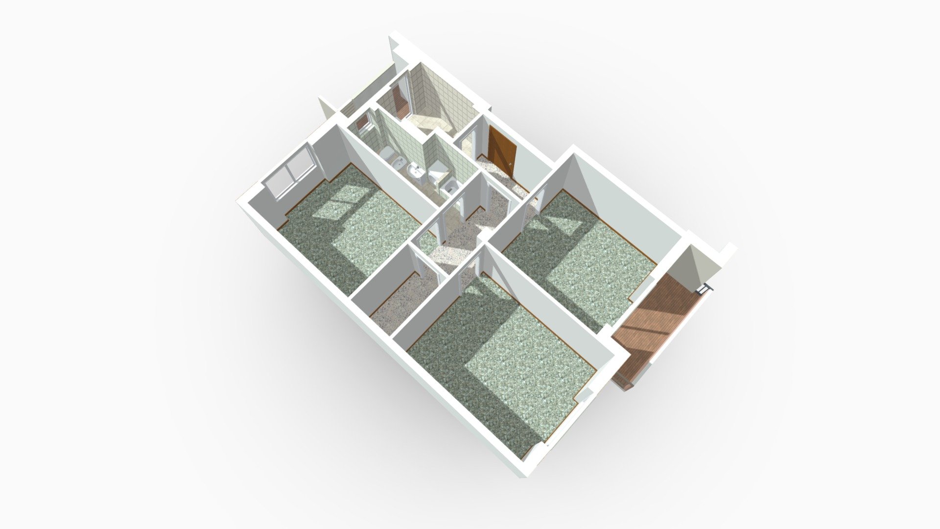 Trilocale Via Maspero Milano — Sketchfab embed 3D viewer