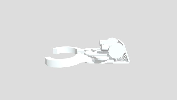 Claw Wireframe 3D Model