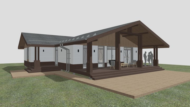 ДОМ в д_ Мышецкое 3D Model