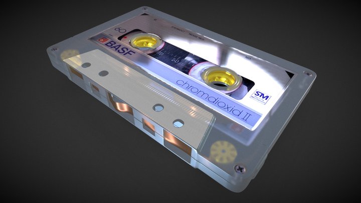 Audio Cassette 3D Model