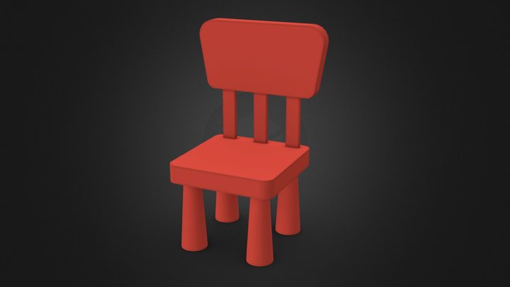Children Chair 3D Model