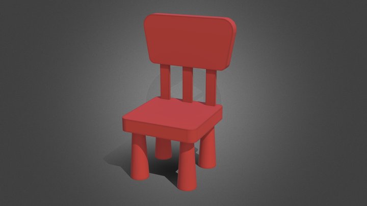 Children Chair 3D Model