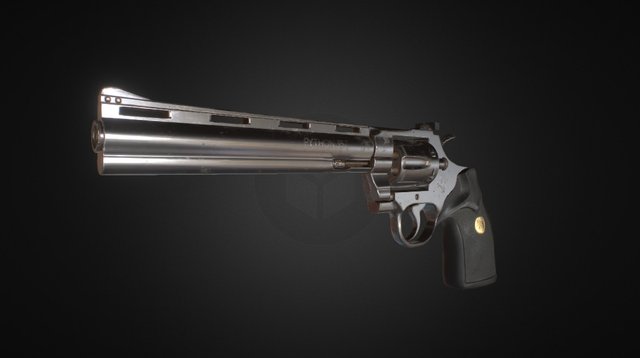 Colt Python .357 Revolver 3D Model
