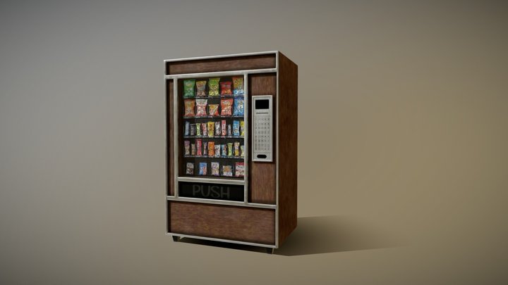 90s Retro Vending Machine 3D Model