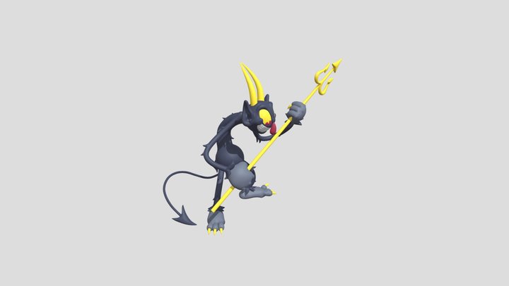 Cuphead Devil 3D Model
