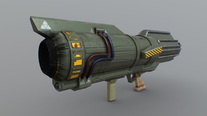 Rocket Launcher M236 3D Model