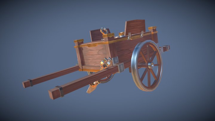 [Student Work] "Dwarf cart and items" 3D Model