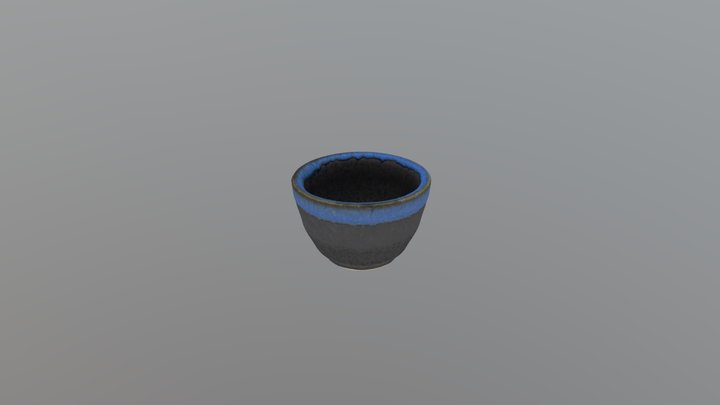 Traditional Japanese Sake Cup 3D Model