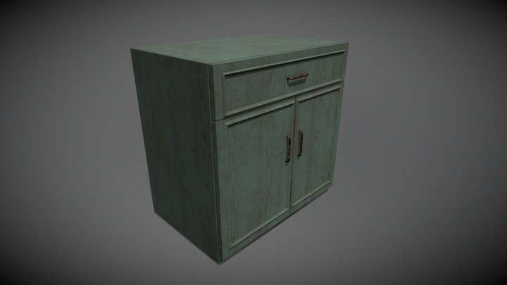 Kitchen Cabinet Texture 3D Model