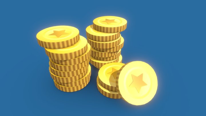 Monedas 3D Model
