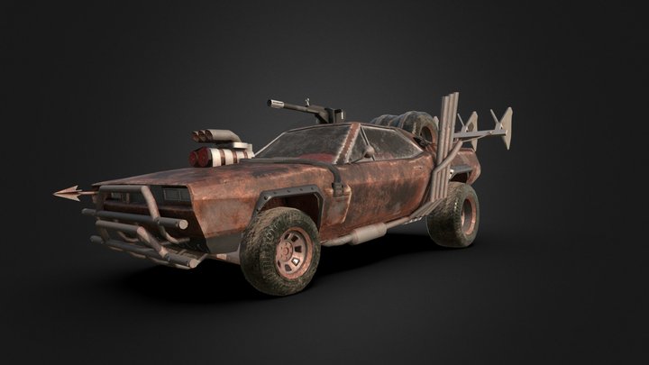 Mad Max Car 3D Model