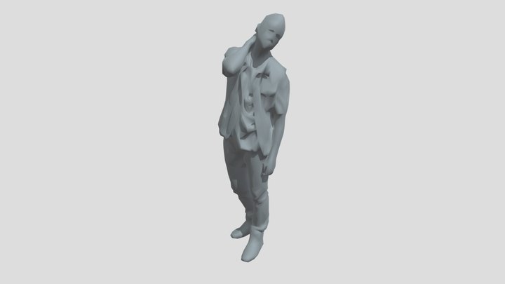 Lowpoly Male Standing – Modelo 3D gratuito STL