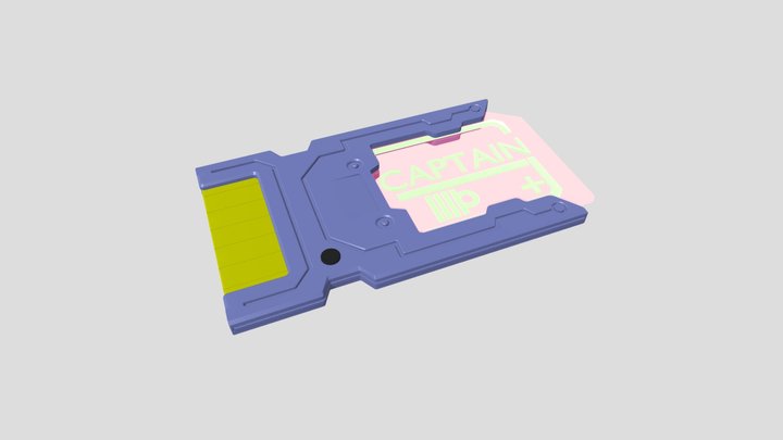 Sci-Fi Keycard 3D Model