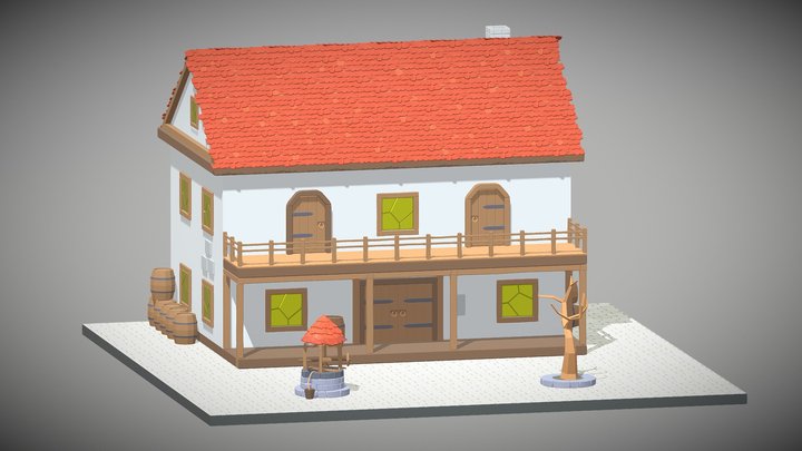 Tavern Diorama v2 3D Model